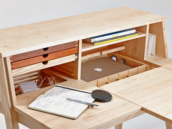 Schreibtisch, naturholz