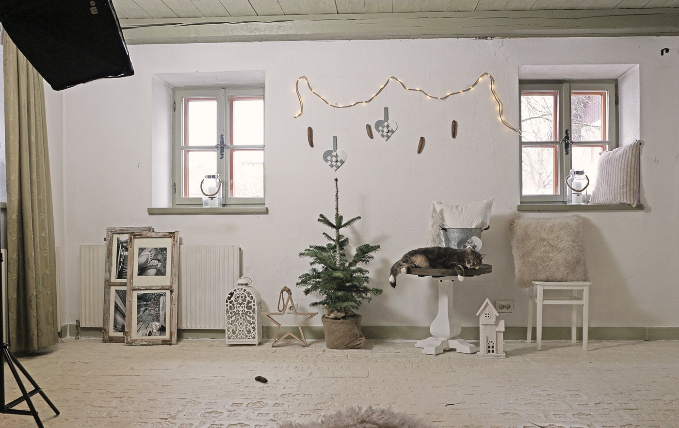 Skandinavisches minimalirisches Weihnachtsdeko